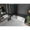 Mexen Next single-panel bathtub screen 100 x 150 cm, graphite, black - 895-100-000-00-40-70