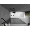 Mexen Next 1-panel bathtub screen 100 x 150 cm, graphite, black - 895-100-000-00-40-70