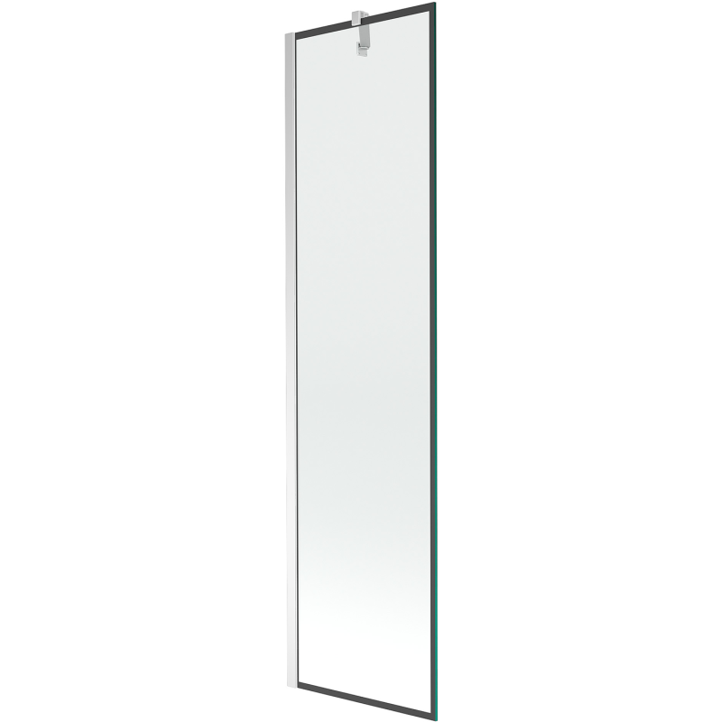 Mexen Next 1-panel bath screen 50 x 150 cm, black frame, chrome - 895-050-000-00-70-01