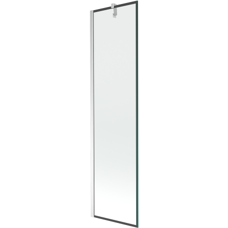 Mexen Next 1-panel bath screen 50 x 150 cm, black frame, chrome - 895-050-000-00-70-01