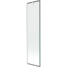 Mexen Next 1-wing shower screen 50 x 150 cm, black frame, white - 895-050-000-00-70-20