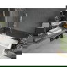 Mexen Next 1-wing bathtub screen 50 x 150 cm, Black pattern, White - 895-050-000-00-70-20