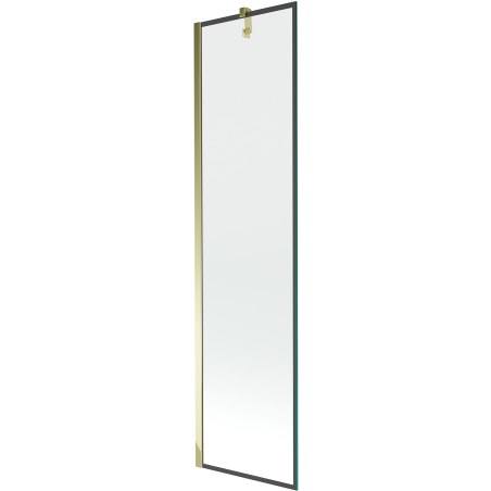 Mexen Next 1-wing bathtub screen 50 x 150 cm, Black pattern, Gold - 895-050-000-00-70-50