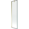 Mexen Next 1-panel bath screen 50 x 150 cm, black frame, gold - 895-050-000-00-70-50