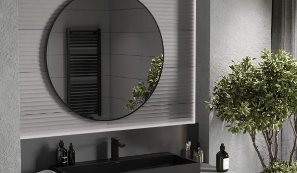 Dark Bathroom in Industrial Style